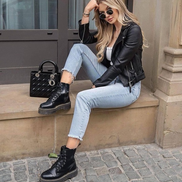 Sincerely Jules Harley Combat Boots 8 - Picture 7 of 8